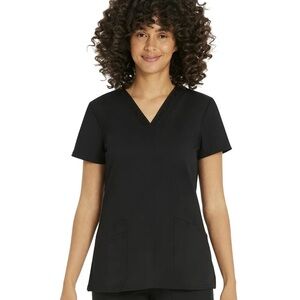 Scrubstar Women's Classic Black Short Sleeve Top